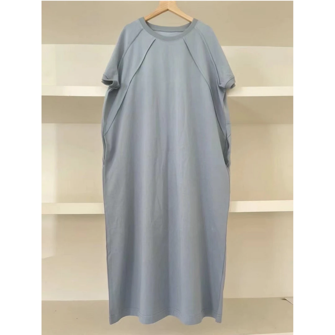 卡卡【预售】拼接款显瘦长裙精梳棉