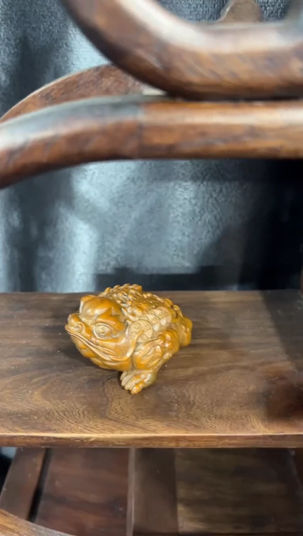 木木 小叶黄杨金蟾摆件1111