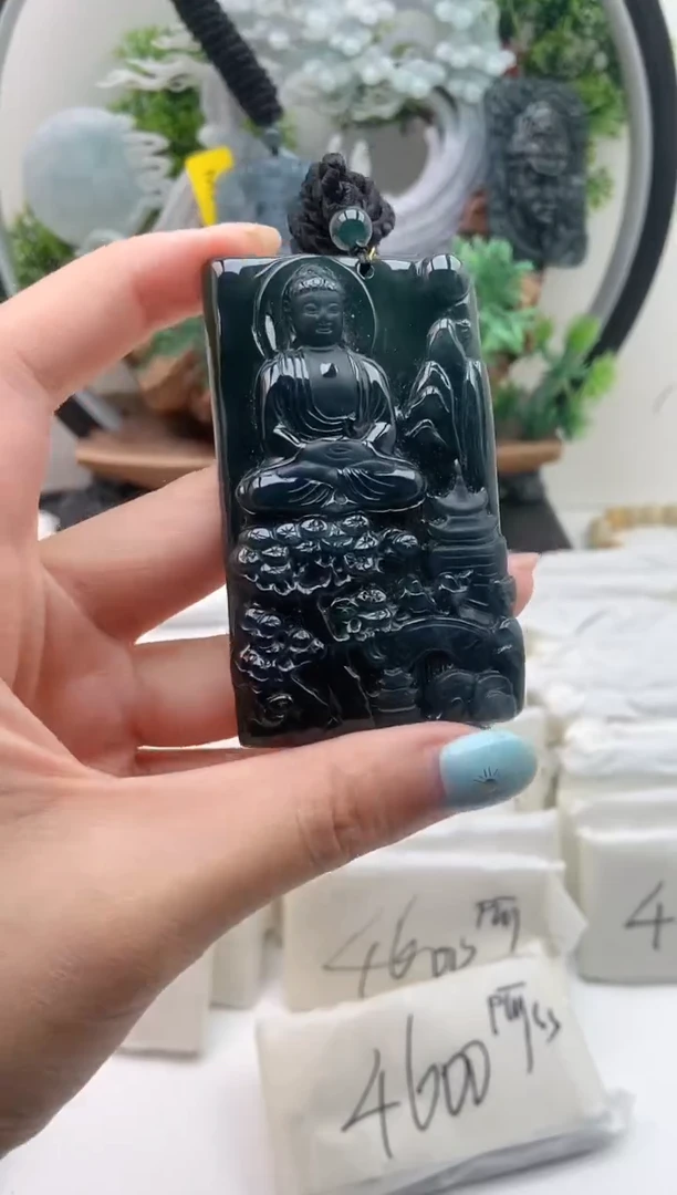颈饰未镶嵌翡翠挂件