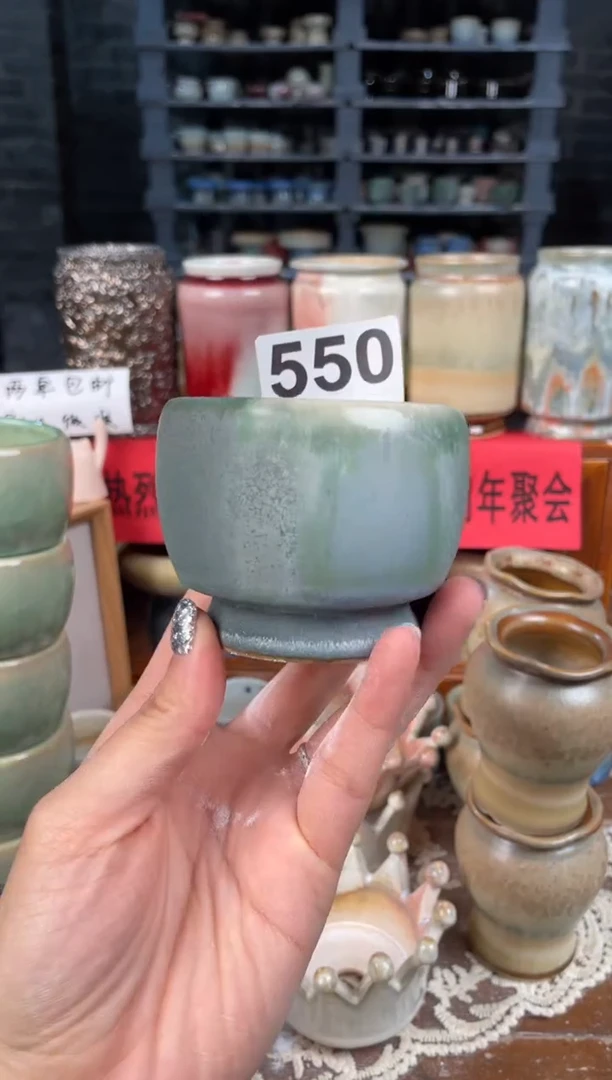 瓷片550知木小芳花盆