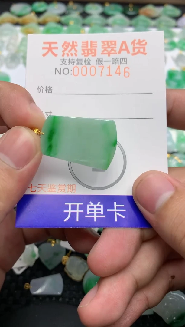 翡翠18K金镶嵌颈饰73556279749600