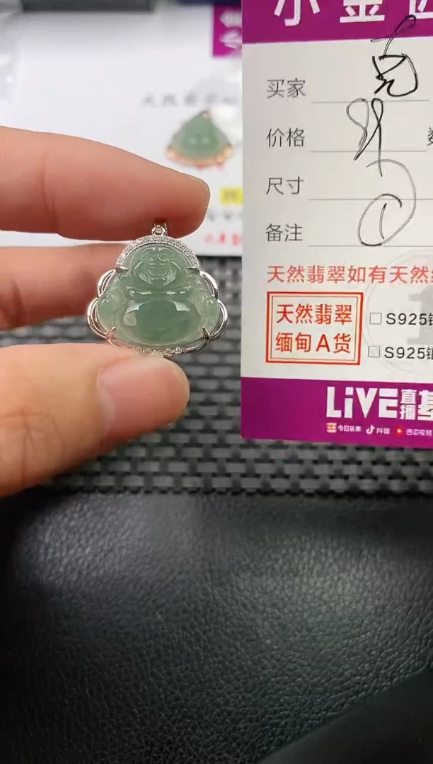 翡翠银S925镶嵌颈饰·