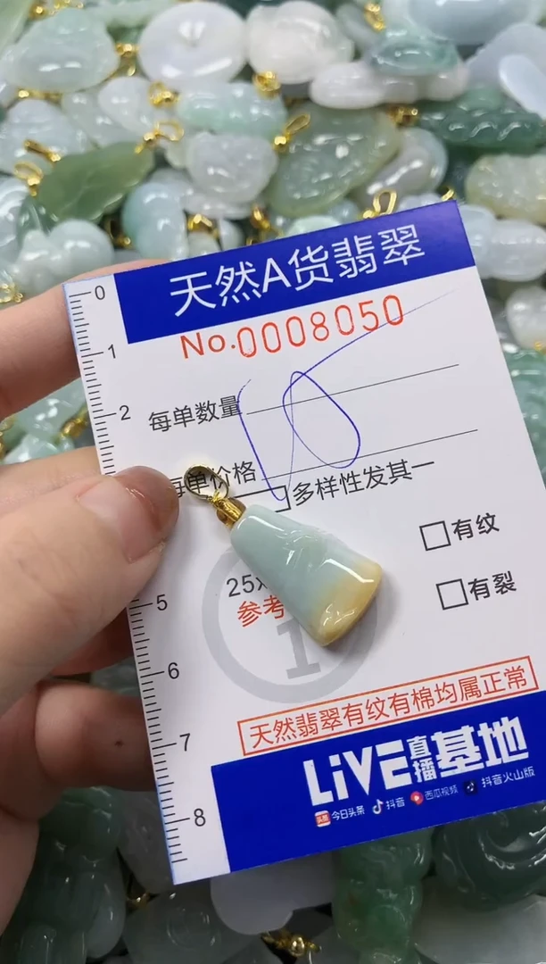 颈饰未镶嵌翡翠天然A货翡翠