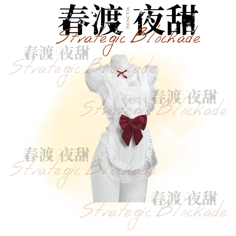 [甜心糖果]80-195斤纯欲性感诱惑蕾丝乖巧优雅软妹约会战袍睡裙