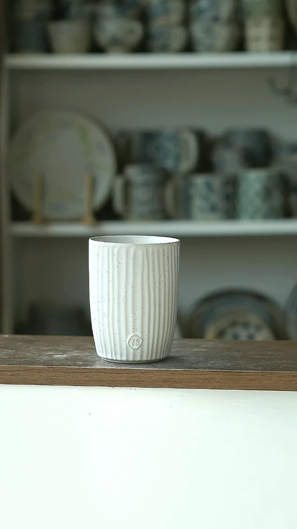 微瑕出荷兰zs手作巴洛克手握杯300ml@4-2@