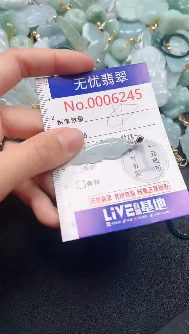 吊坠(不含链)未镶嵌翡翠6245