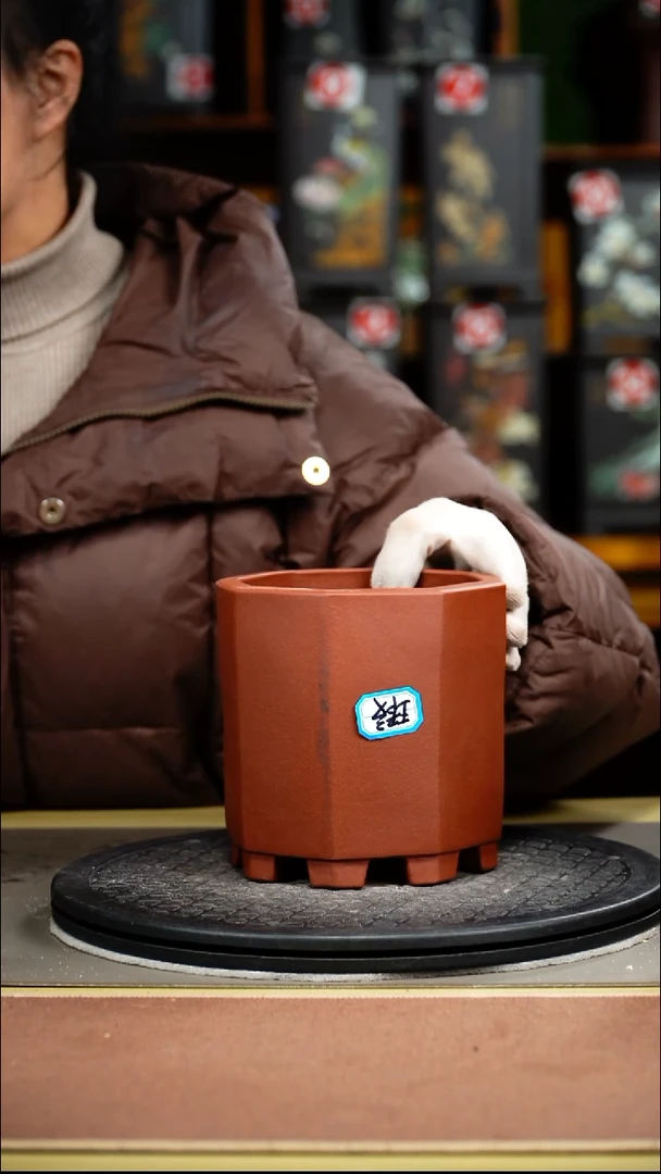 紫砂花盆紫砂花盆