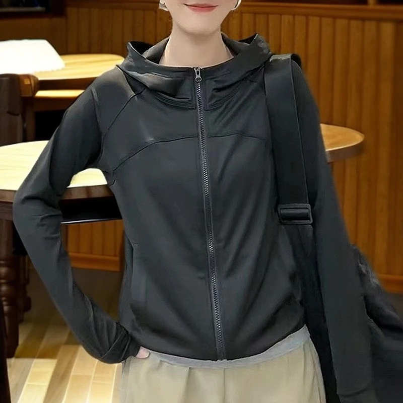 外套防晒服户外防晒衫女士冰丝凉连帽防晒衣女款2025夏季新款薄款