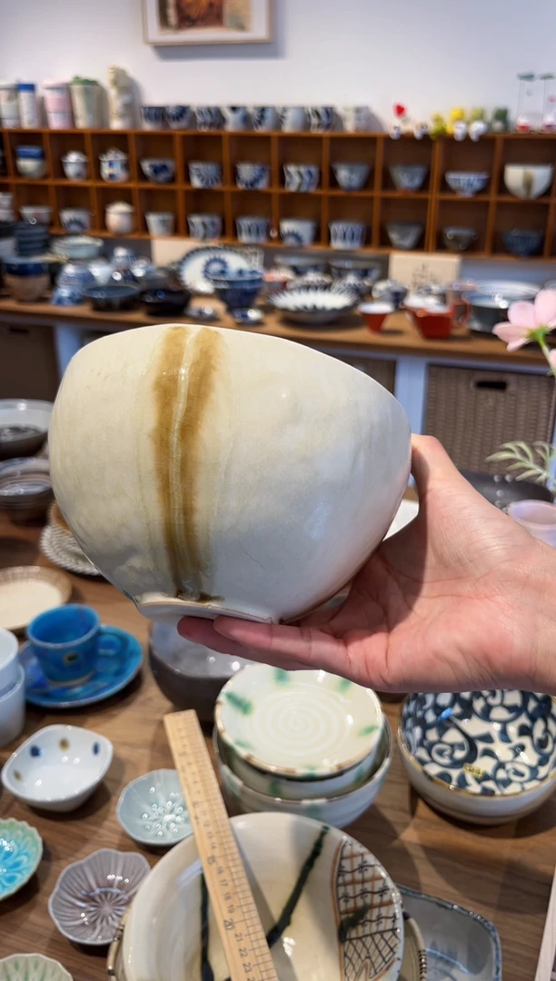 瓷片暂***中孤品 侘寂大面碗（土）