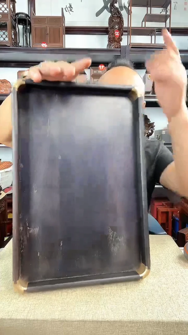 木老李红木工艺品瑕疵