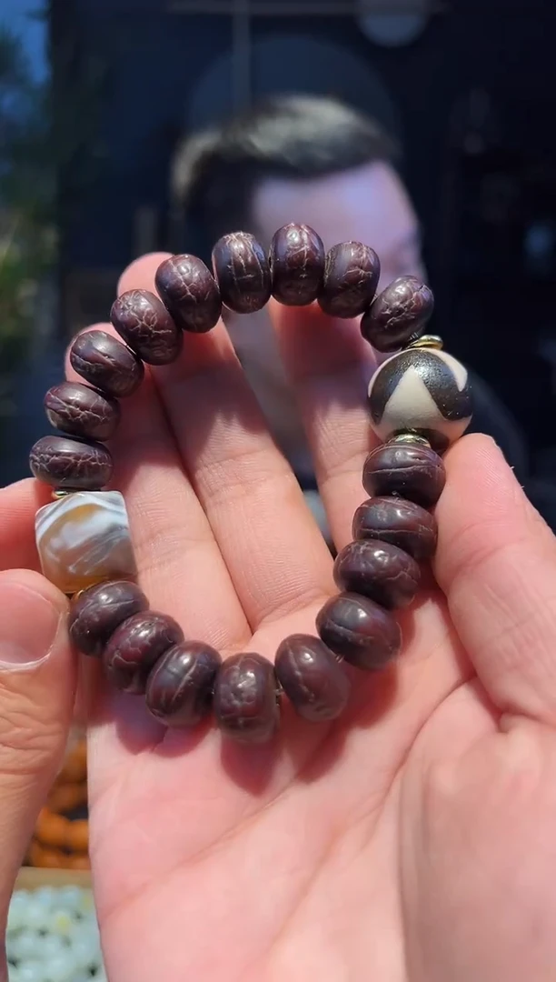 【闪购商品】菩提手串未镶嵌菩提木带宝串