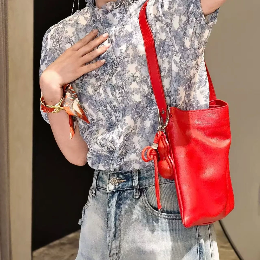 PENNYPENG气质千金洋气百搭潮流腋下小众单肩欧美时尚夏季水桶包