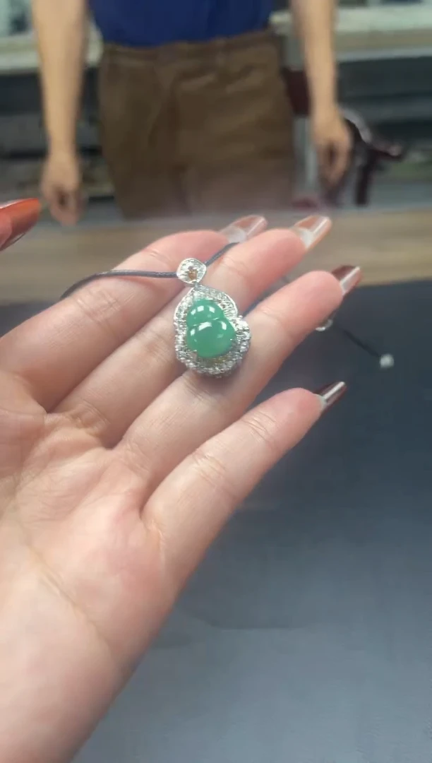 颈饰未镶嵌翡翠天然缅料A货多样性发一件23