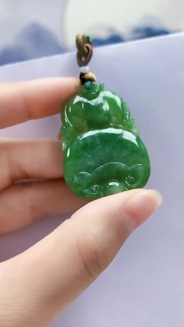 未镶嵌定制翡翠4852lr-毛货挂件22