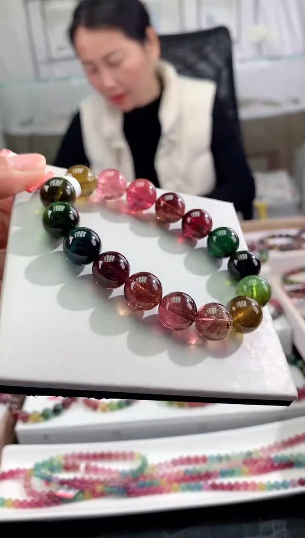 【闪购商品】碧玺手串未镶嵌多样性发一条