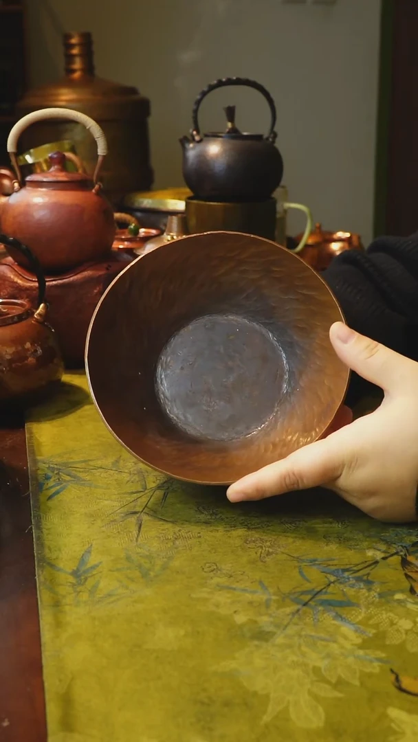 纯紫铜新款加厚壶承