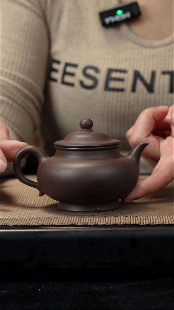 紫砂茶盏深井紫泥潘壶170CC