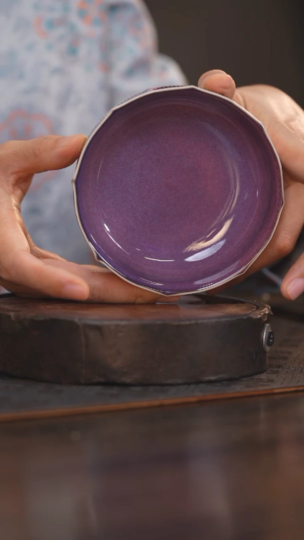 【闪购商品】杯49柴烧柴房陶瓷｜紫韵小水盂