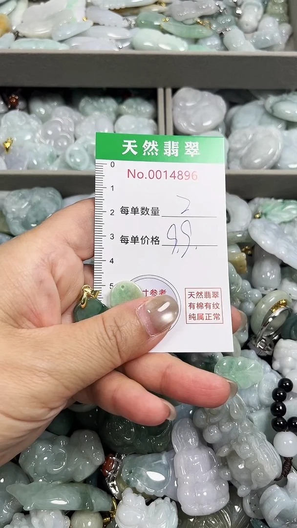 翡翠未镶嵌吊坠(不含链)4896