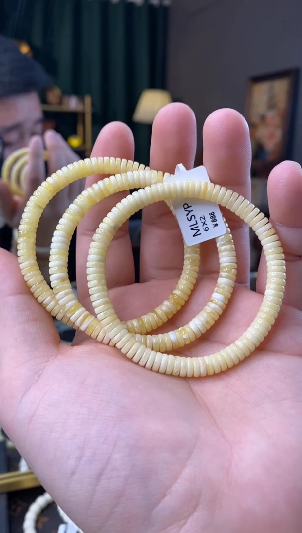 【闪购商品】蜜蜡手串未镶嵌6mm药片微瑕多样性发其一