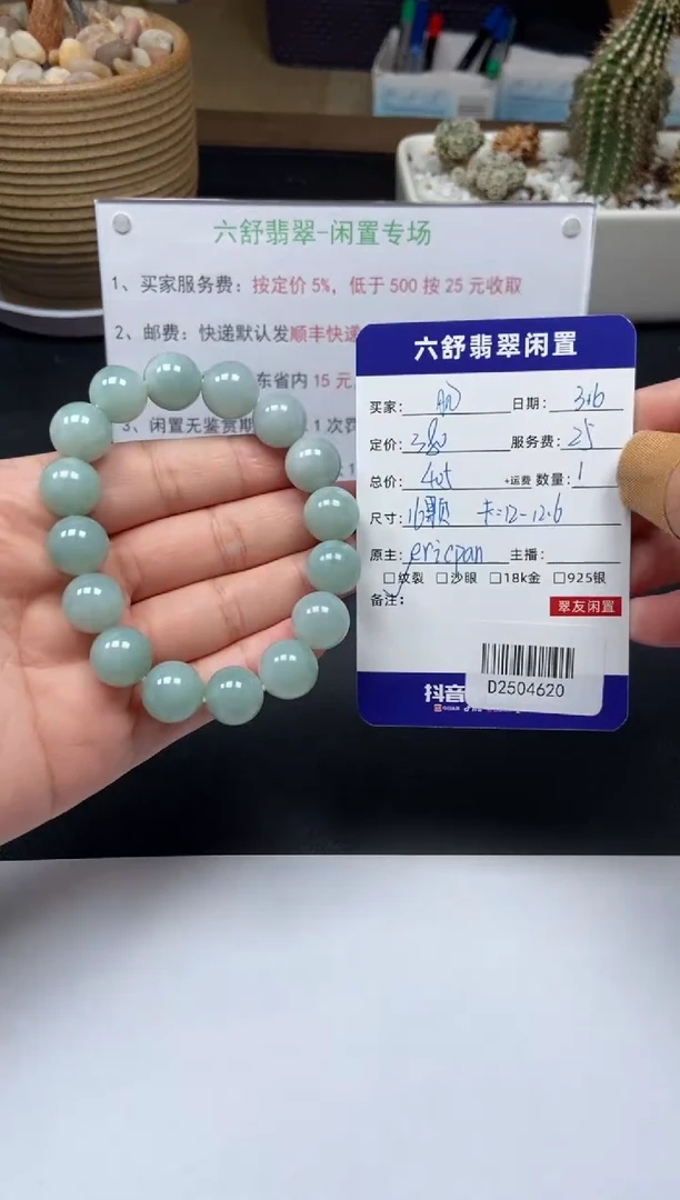 【闪购商品】未镶嵌翡翠手串D2504620