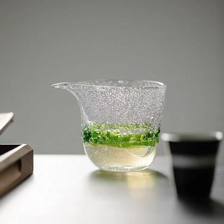 加厚创意公道杯分茶器非玻璃耐高温刻大匀杯茶道功夫茶具防烫气泡