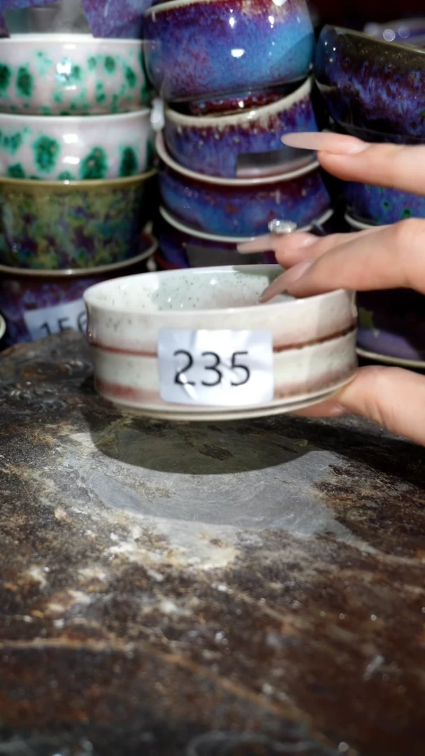 摆件精品窑变钧瓷茶器