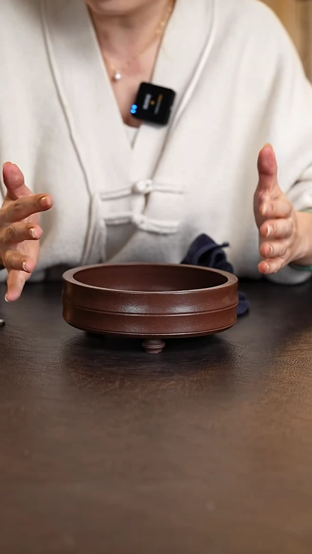 竹节三足水洗茶洗茶盘