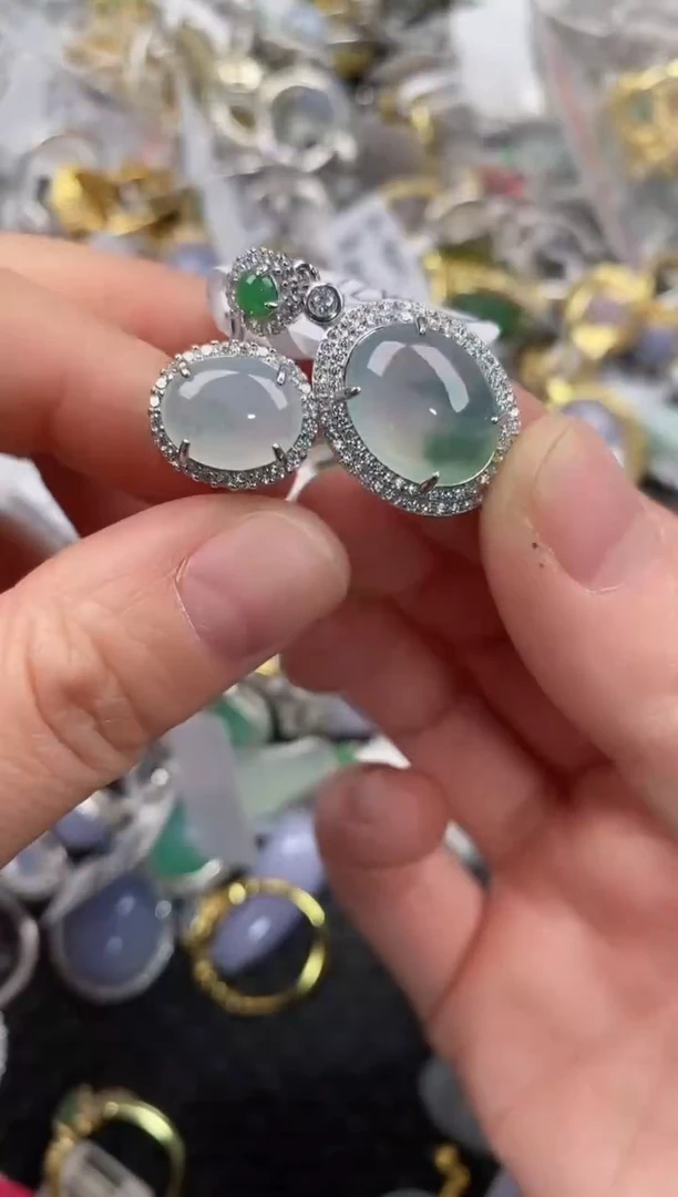 银S925镶嵌戒指翡翠111                   7