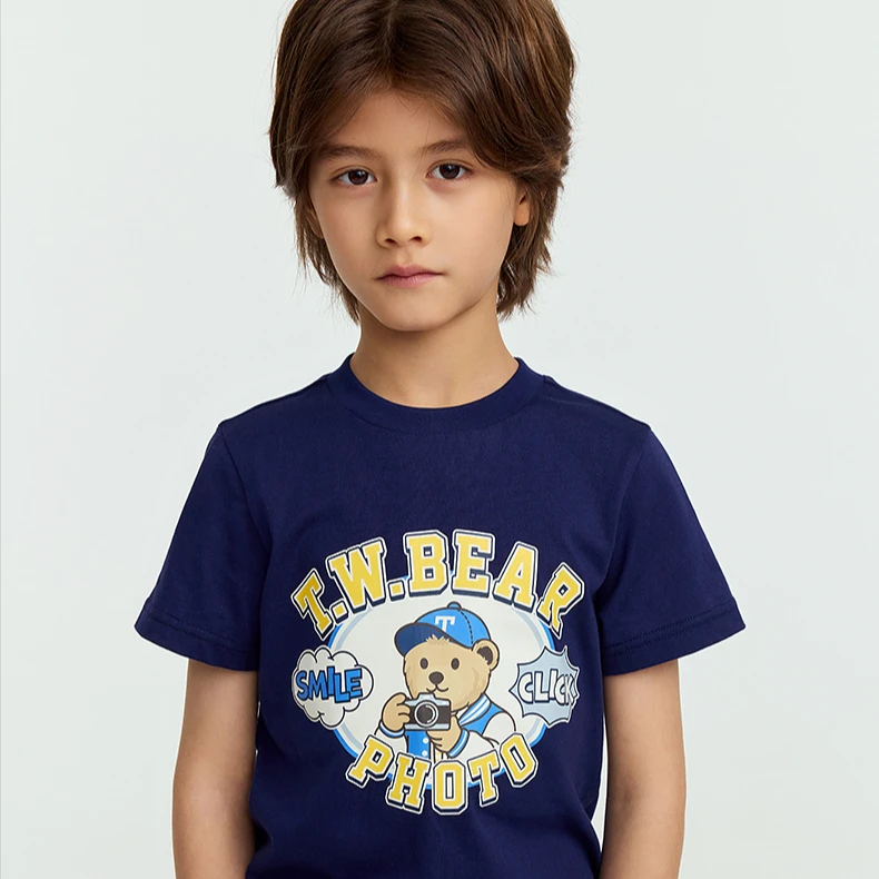 短袖童装T恤polo儿童时尚圆领印花TeenieWeenieKids25TKRW256395N