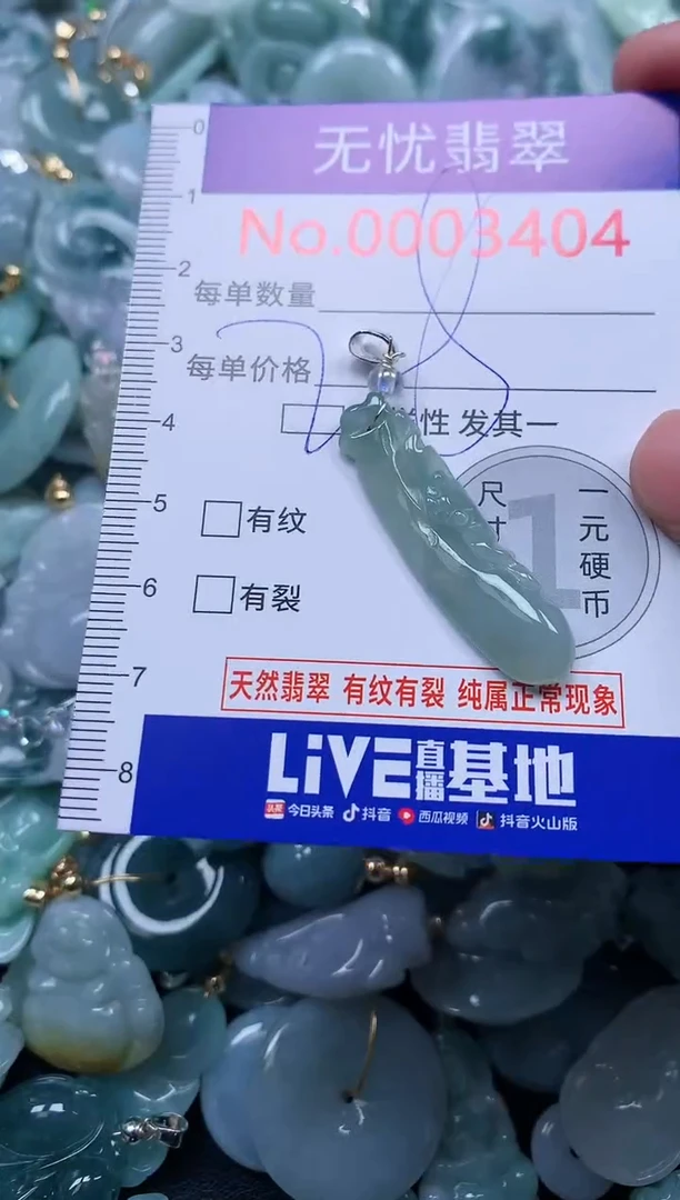 颈饰未镶嵌翡翠3404