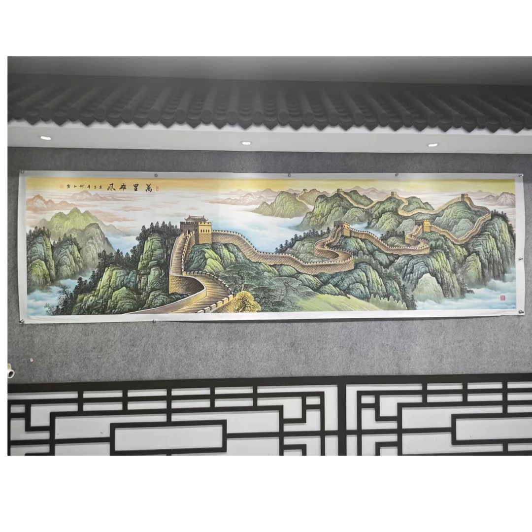 《万里雄风》八尺  何江熊 国画作品