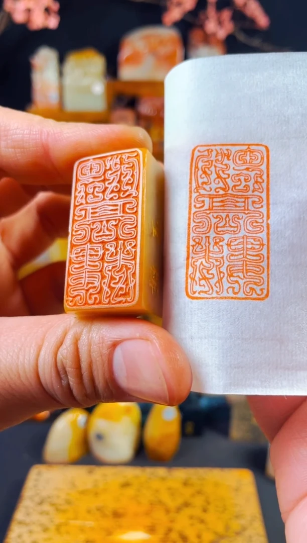 【闪购商品】巴林石印石手工篆刻《独上高楼》2*4