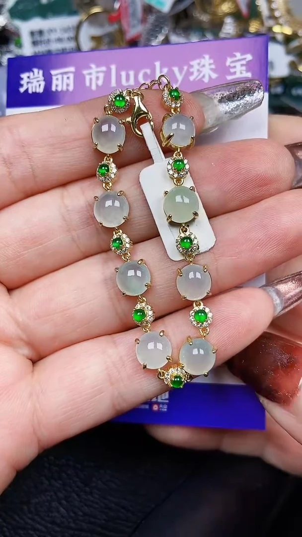 颈饰银S925镶嵌翡翠2349