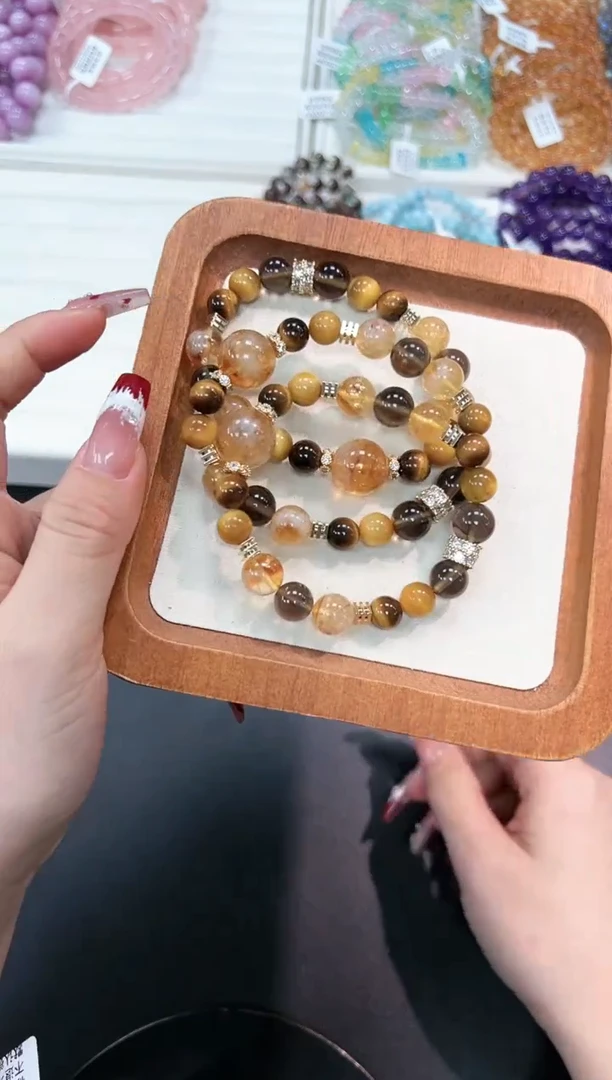 【闪购商品】水晶手串未镶嵌61j多样性发其一/1条默认微瑕