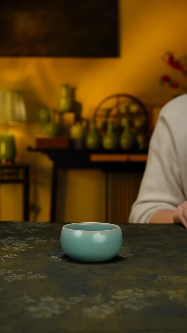 杯子仿古釉禅定杯 微瑕 简包