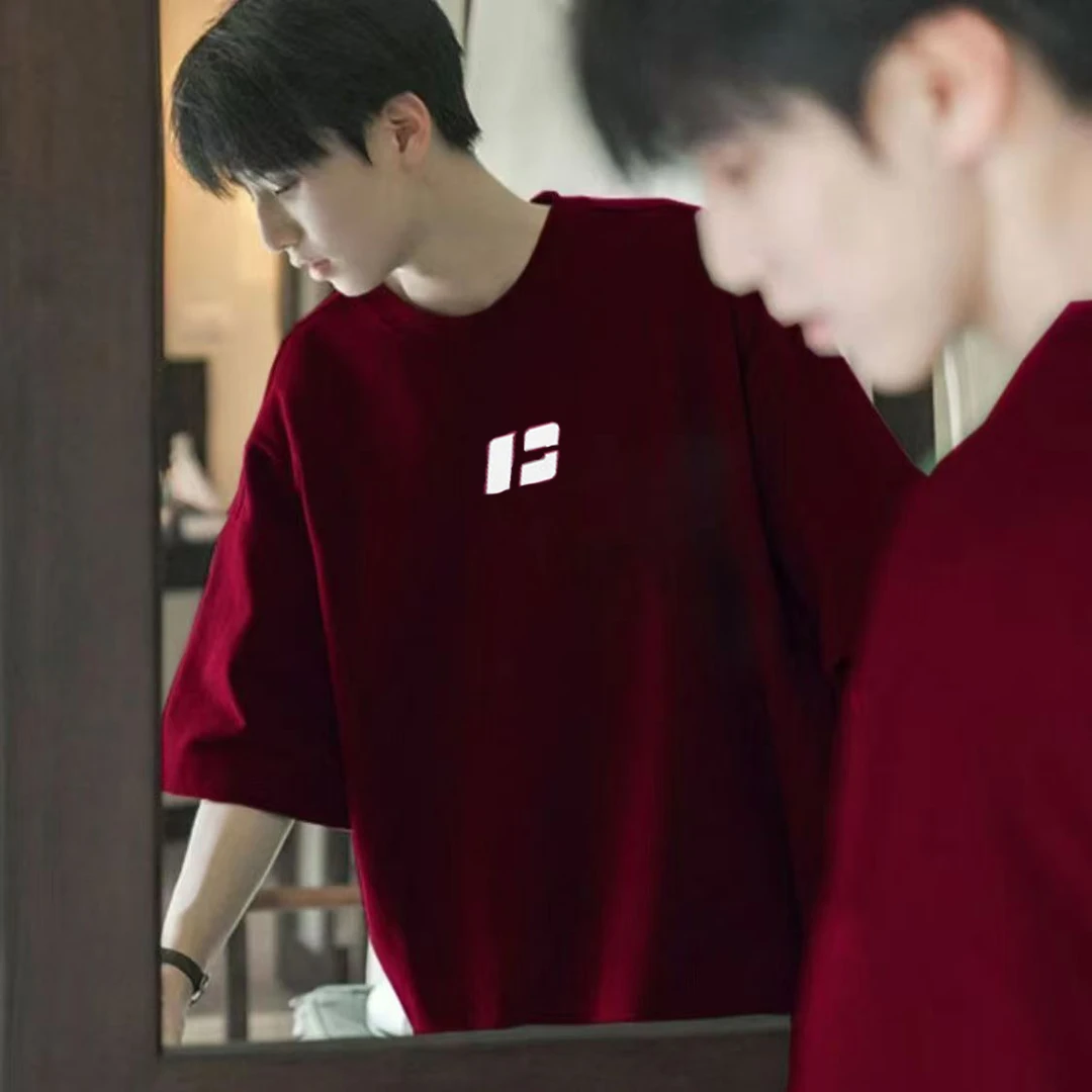 夏季重磅美式纯棉短袖男款男生2025新款潮流潮牌痞帅高街T恤短袖