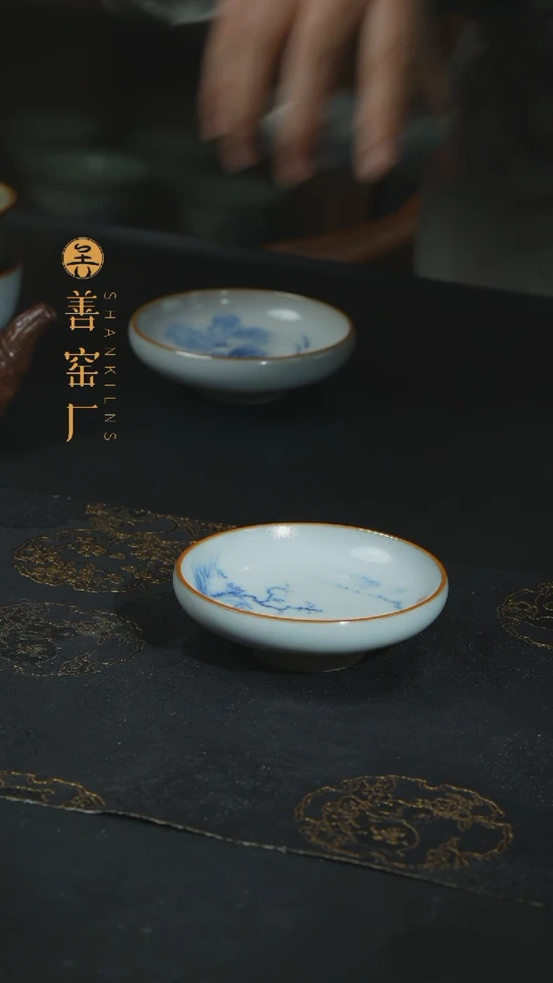 【闪购商品】善窑厂普洱杯怪石图