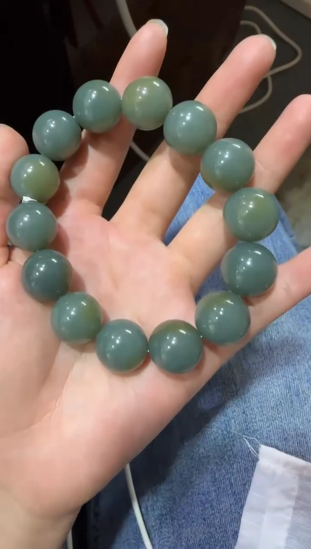 未镶嵌手串和田玉且末蓝手串（产地直发）
