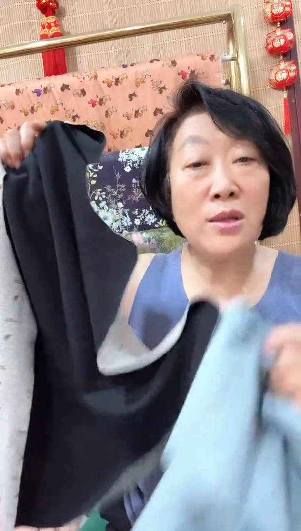石墨烯双向黑色四片裤裁片