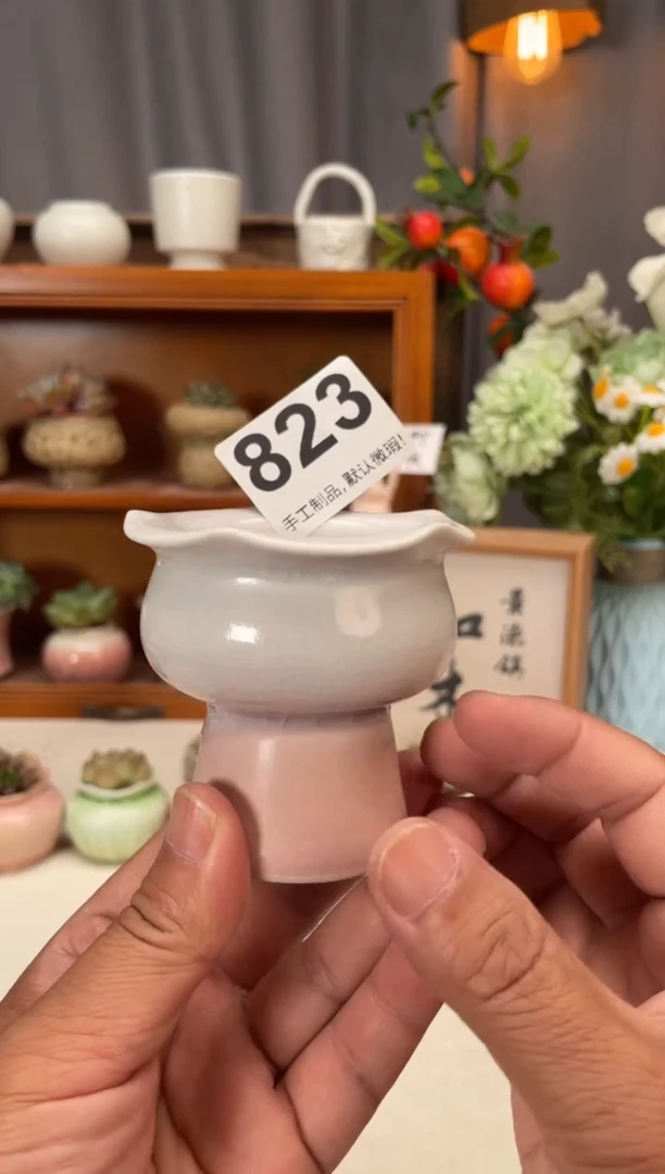 瓷片823知木小芳花盆