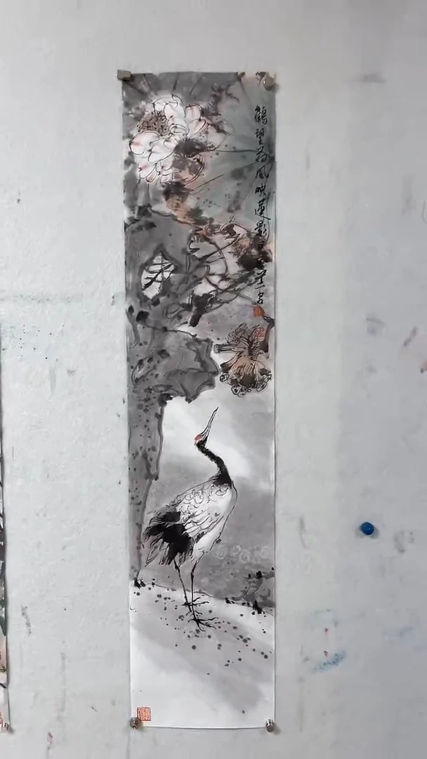 【闪购商品】纸本1付建花鸟画作品画