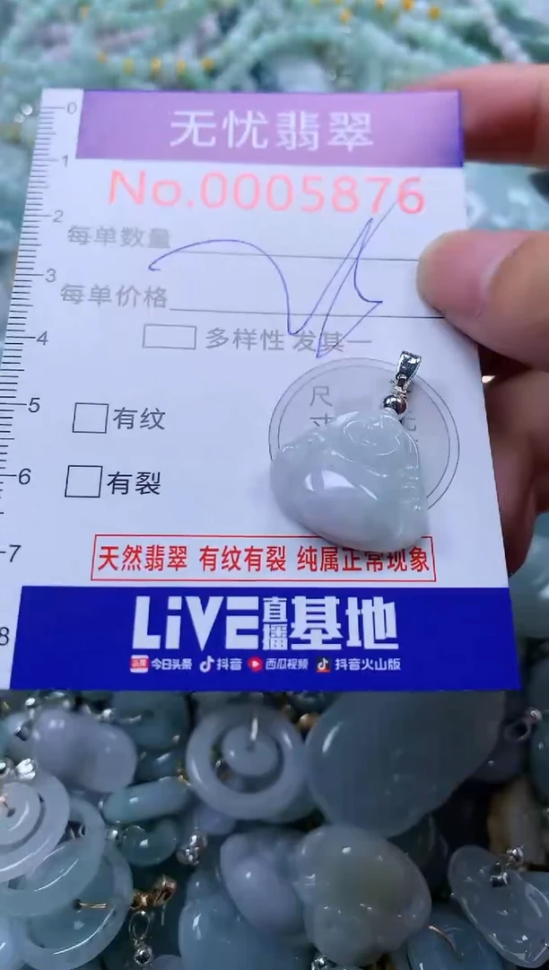 翡翠未镶嵌吊坠(不含链)5876