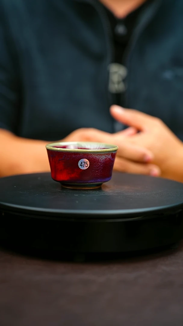 475#原矿钧瓷炉钧釉直口杯