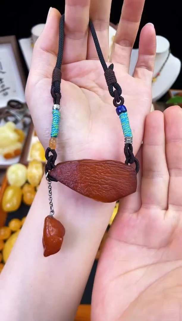 琥珀未镶嵌珠宝奇石柒月
