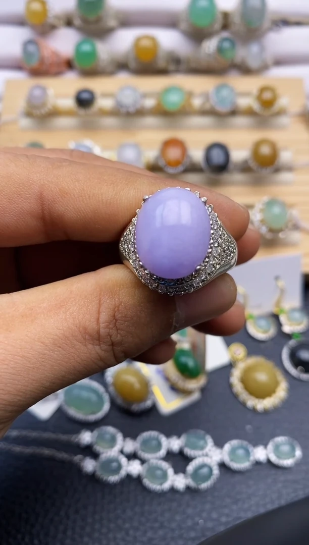 【闪购商品】翡翠戒指未镶嵌铜托9666