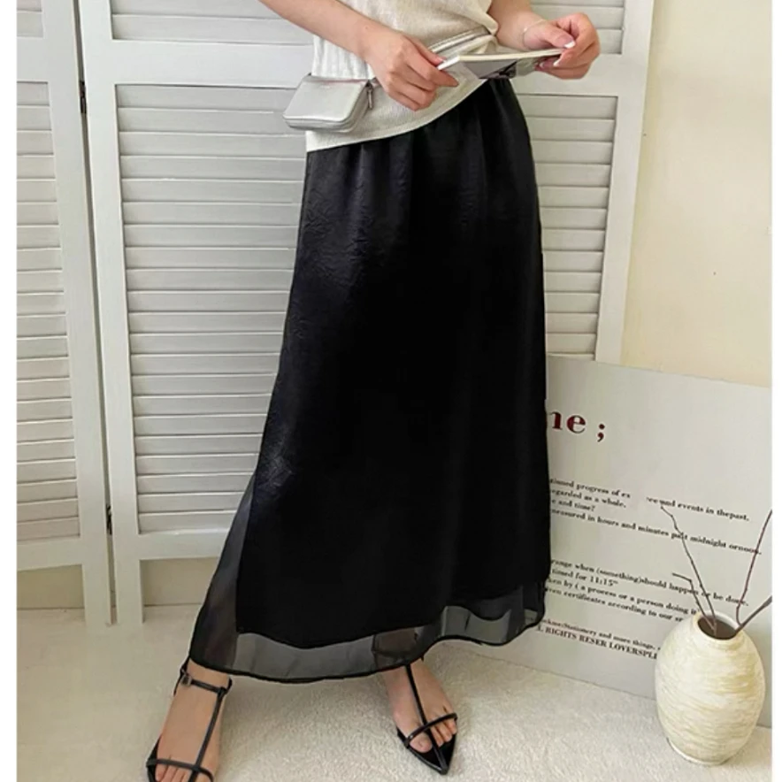 夏季蕾丝半身裙气质薄款百搭  H0390