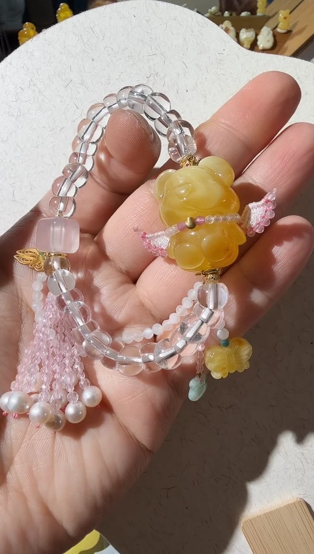 【闪购商品】蜜蜡手链未镶嵌蜜蜡小熊手链