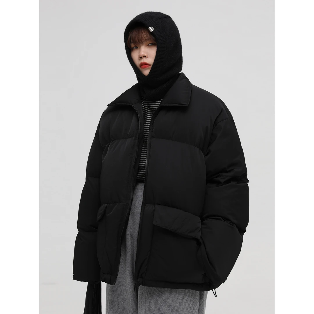 MASONPRINCE 冬季翻领男宽松加厚短款面包服