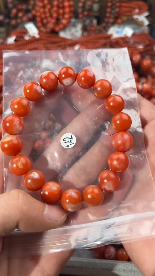 南红玛瑙手串未镶嵌12